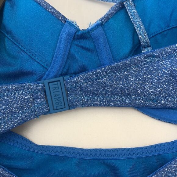 TRIANGL ROMY TOP ONLY MARINA SPARKLE SET NO BAG NEW WITH TAGS - Picture 9 of 10